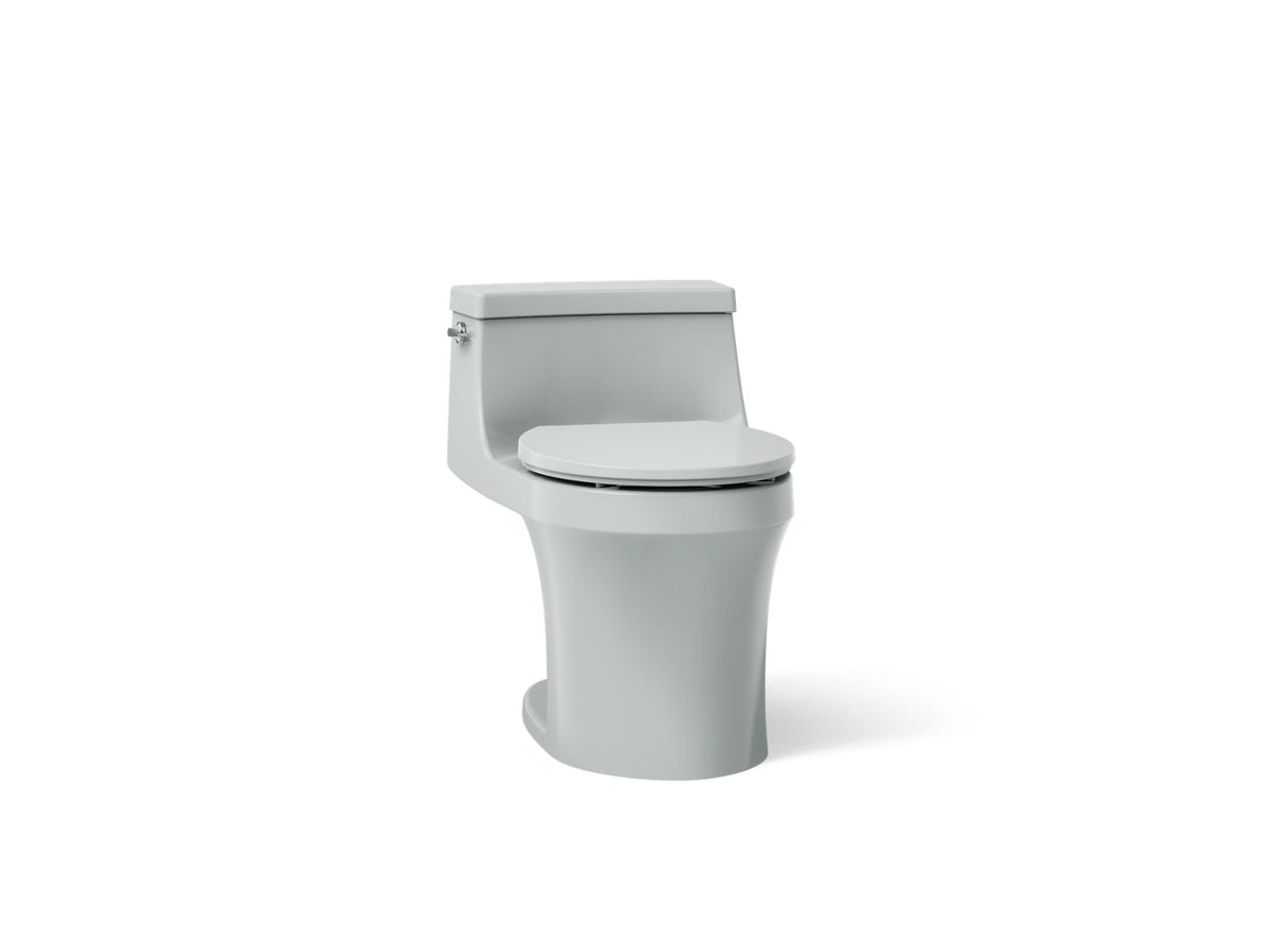KOHLER K-4007-95 San Souci One-Piece Round-Front Toilet, 1.28 Gpf - Ice Grey