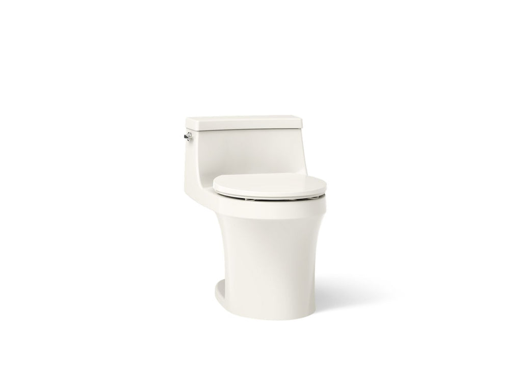 KOHLER K-4007-96 San Souci One-Piece Round-Front Toilet, 1.28 Gpf - Biscuit