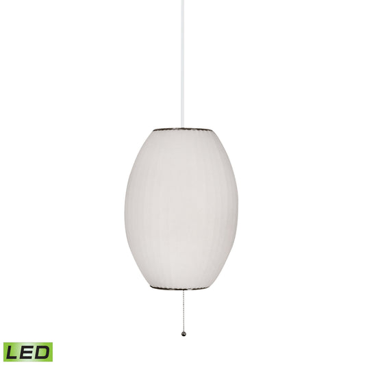 ELK SIGNATURE 401-LED Cigar 12'' Wide 1-Light Mini Pendant - White