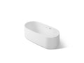 KOHLER K-40222-GH-0 Ceric 60" X 29" Freestanding Heated Bubblemassage Bath - White