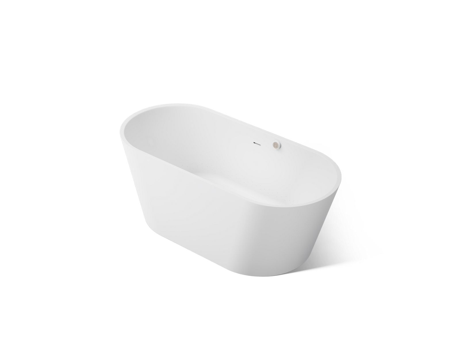 KOHLER K-40224-GH-0 Evok 66" X 30" Freestanding Heated Bubblemassage Bath - White