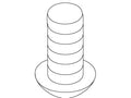 KOHLER Screw 8-32, Rd Hd, Cross Rec, Ss, K-40230