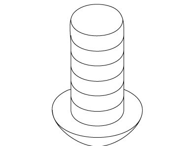 KOHLER Screw 8-32, Rd Hd, Cross Rec, Ss, K-40230