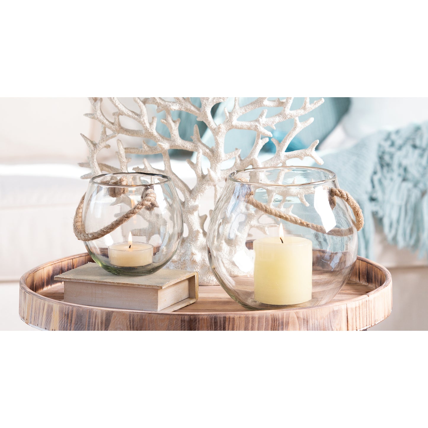 ELK STUDIO 404610 Rusa Candleholder - Set of 2 Clear