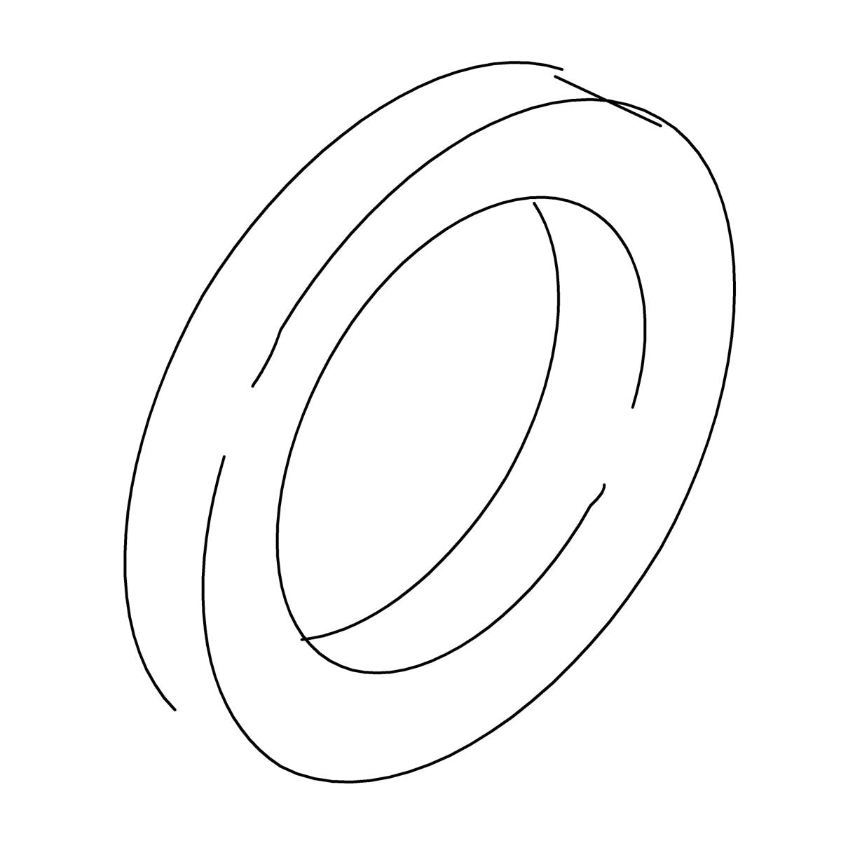 KOHLER Washer, .448 Id X .563 Id, K-40466