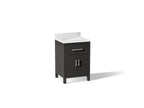 KOHLER K-40637-BD1-BWK Kresla 24" Bathroom Vanity Cabinet With Sink And Quartz Top - Carbon Oak