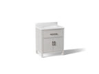 KOHLER K-40638-BD1-AGA Kresla 30" Bathroom Vanity Cabinet With Sink And Quartz Top - Atmos Grey