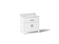 KOHLER K-40639-BD1-0 Kresla 36" Bathroom Vanity Cabinet With Sink And Quartz Top - White