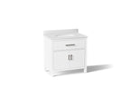 KOHLER K-40639-BD1-0 Kresla 36" Bathroom Vanity Cabinet With Sink And Quartz Top - White