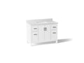 KOHLER K-40640-BD1-0 Kresla 48" Bathroom Vanity Cabinet With Sink And Quartz Top - White
