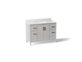 KOHLER K-40640-BD1-AGA Kresla 48" Bathroom Vanity Cabinet With Sink And Quartz Top - Atmos Grey