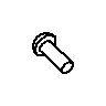 KOHLER Screw 10-24 X .625 - Polished Chrome, K-41515-CP