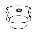 KOHLER Handle, 4 Arm Cold - Polished Chrome, K-41981-C-CP