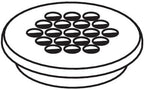 MOEN 125752 Grid Drain Cover - Chrome