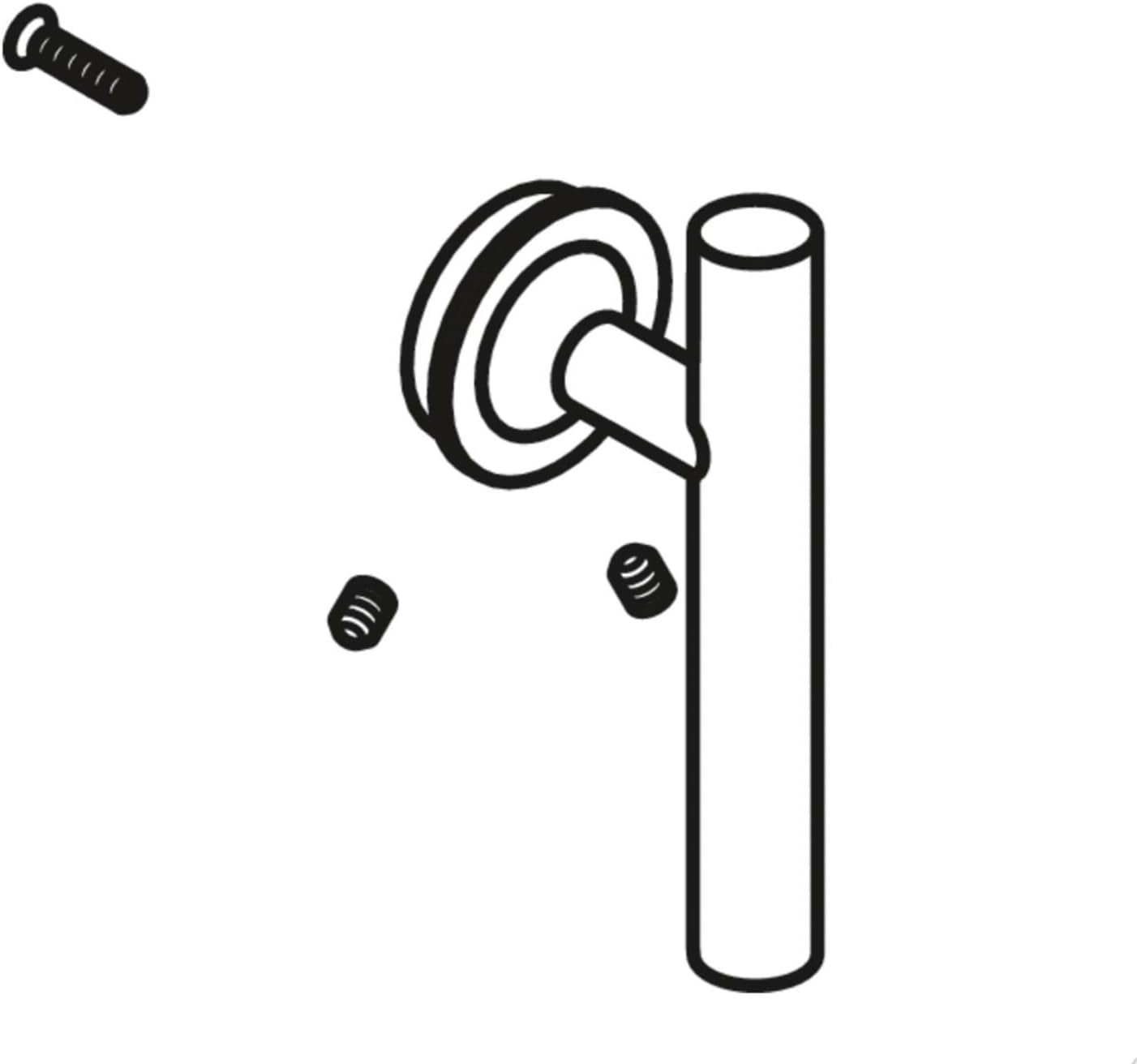 KOHLER K-1153944-BL Handle Base Kit, Lever Matte Black