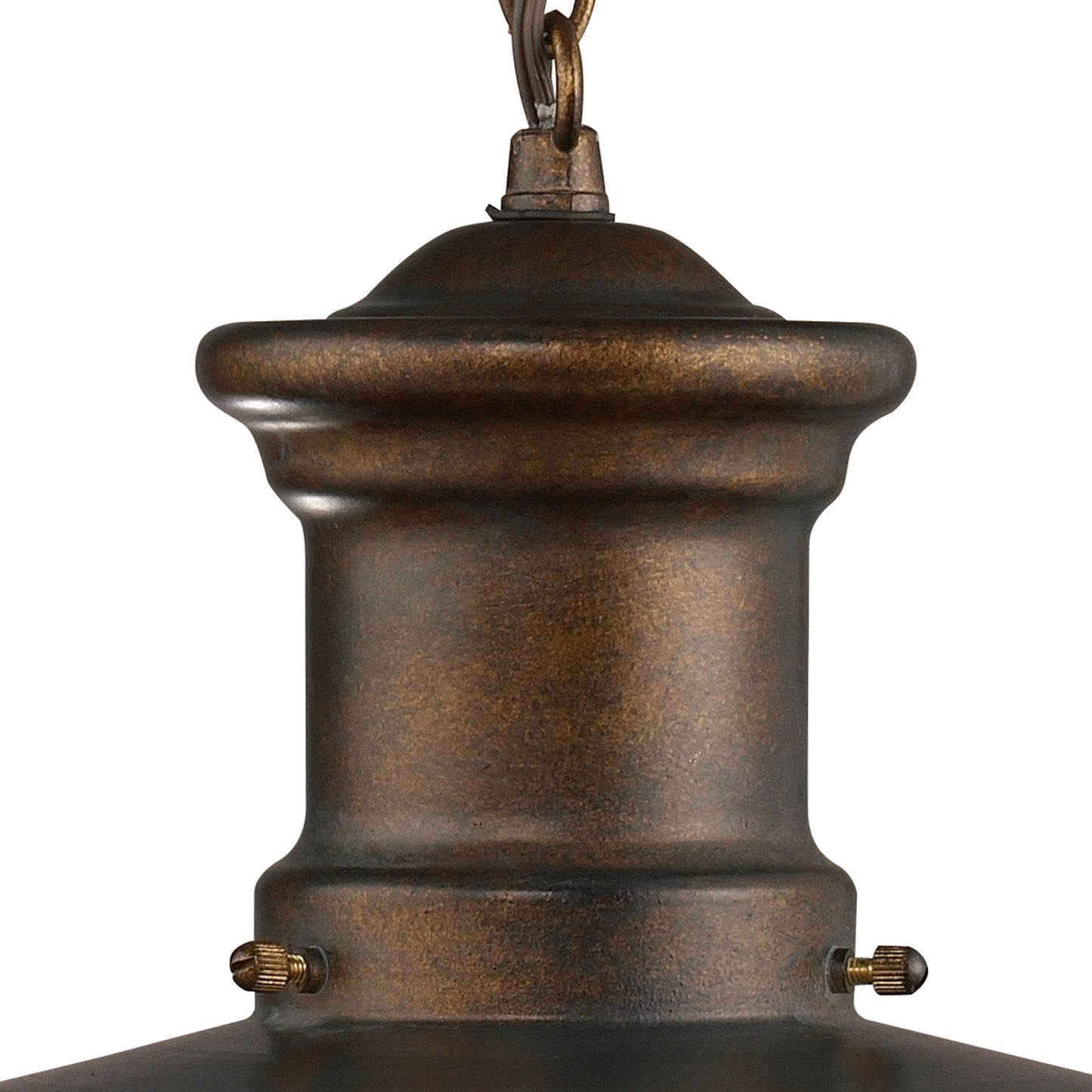 ELK SHOWROOM 42007/1 Maritime 9'' Wide 1-Light Outdoor Pendant - Hazelnut Bronze