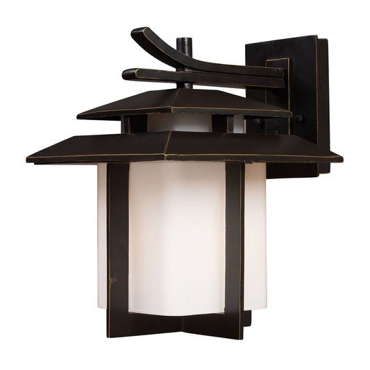 ELK SHOWROOM 42171/1 Kanso 13'' High 1-Light Outdoor Sconce - Aged Bronze