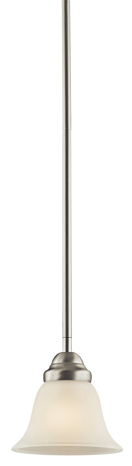 KICHLER 2693NI Wynberg 6" 1 Light Mini Pendant With Satin Etched Glass In Brushed Nickel