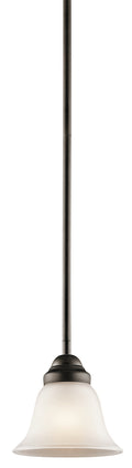 KICHLER 2693OZ Wynberg 6" 1 Light Mini Pendant With Satin Etched Glass In Olde Bronze