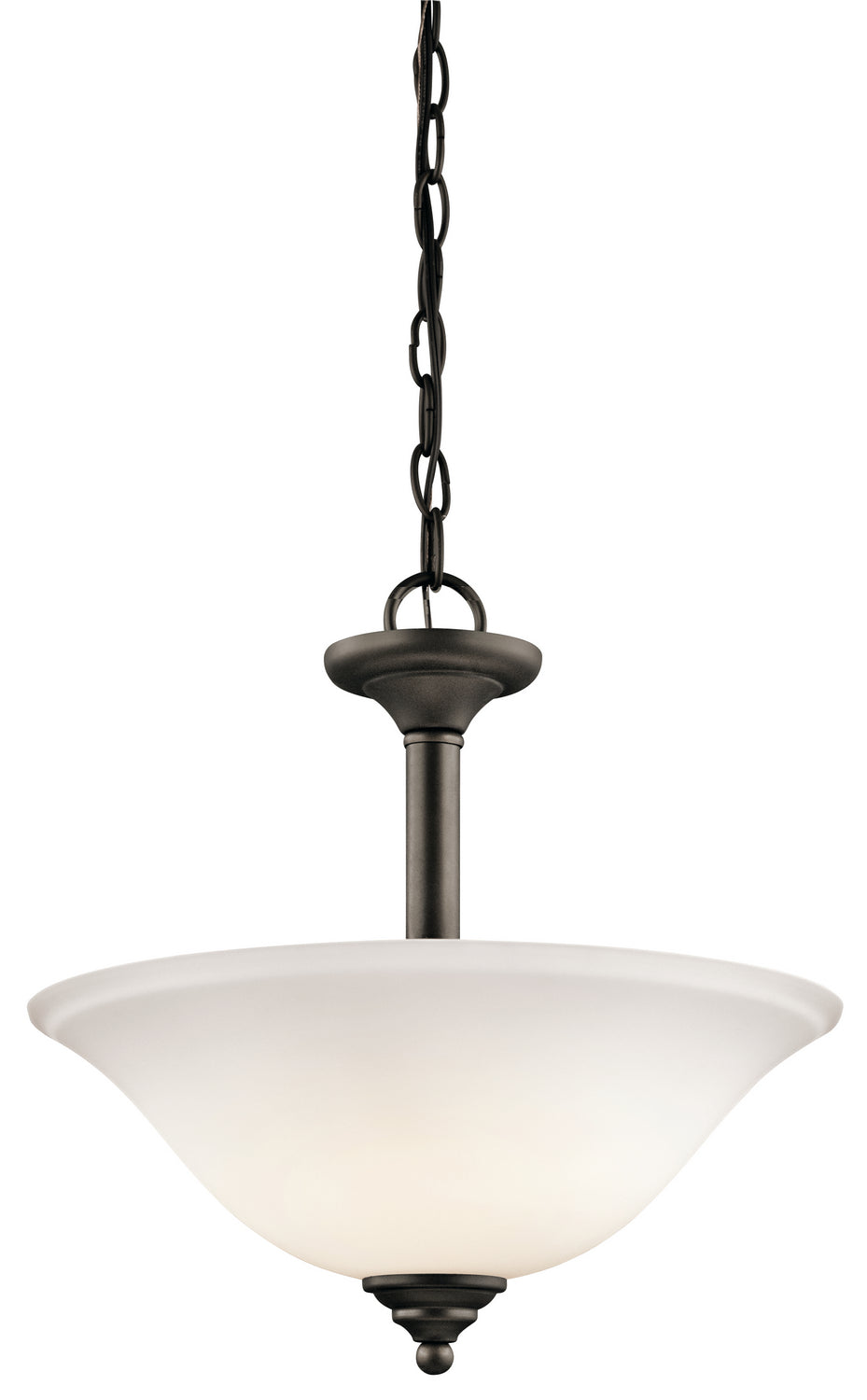 KICHLER 3694Ozw Armida Two Light Pendant/Semi Flush Mount Olde Bronze