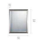 KICHLER 41011CH Classic Rectangular Mirror Chrome