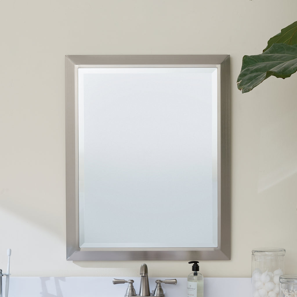 KICHLER 41011NI Classic Rectangular Mirror Brushed Nickel