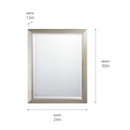 KICHLER 41011NI Classic Rectangular Mirror Brushed Nickel