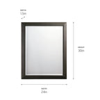 KICHLER 41011OZ Classic Rectangular Mirror Olde Bronze