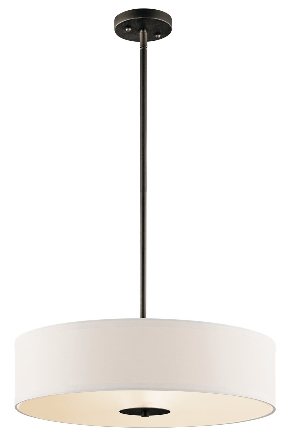 KICHLER 42121OZ 20" 3 Light Convertible Pendant Olde Bronze