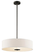 KICHLER 42121OZ 20" 3 Light Convertible Pendant Olde Bronze
