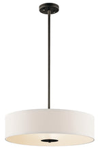 KICHLER 42121OZ 20" 3 Light Convertible Pendant Olde Bronze