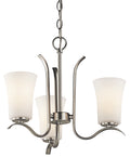 KICHLER 43073NI Armida Three Light Mini Chandelier Brushed Nickel
