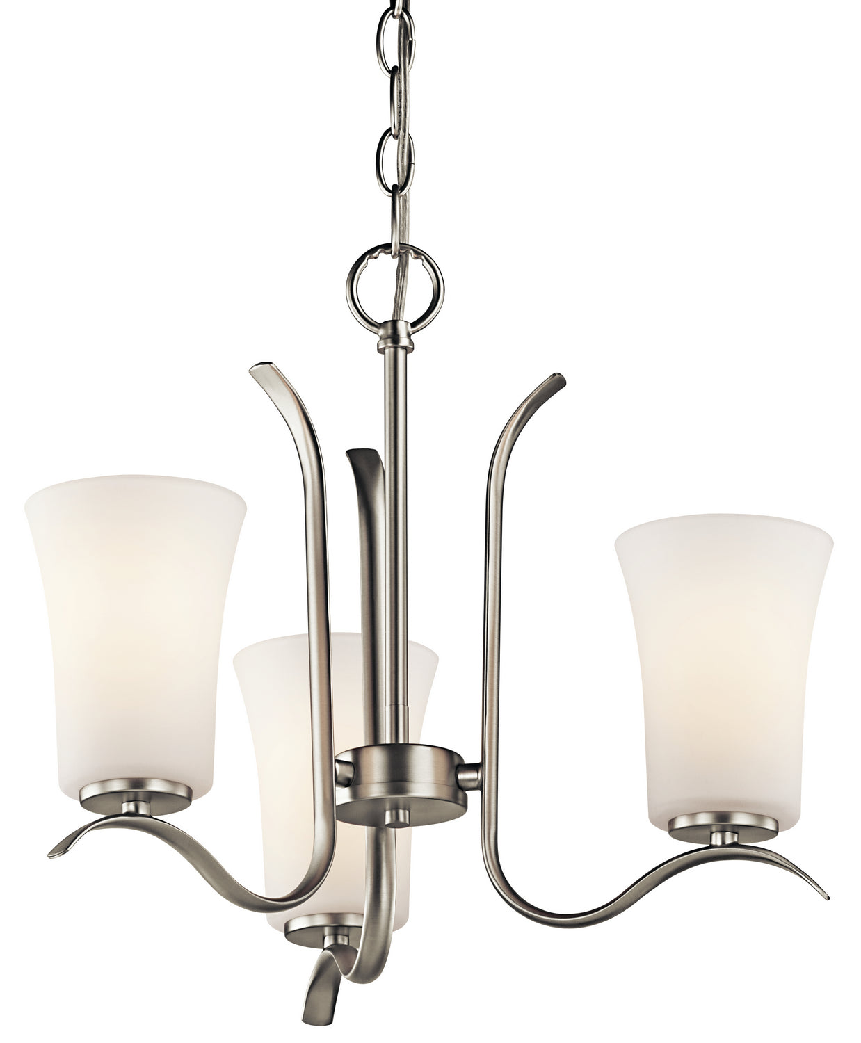 KICHLER 43073Ni Armida Three Light Mini Chandelier Brushed Nickel