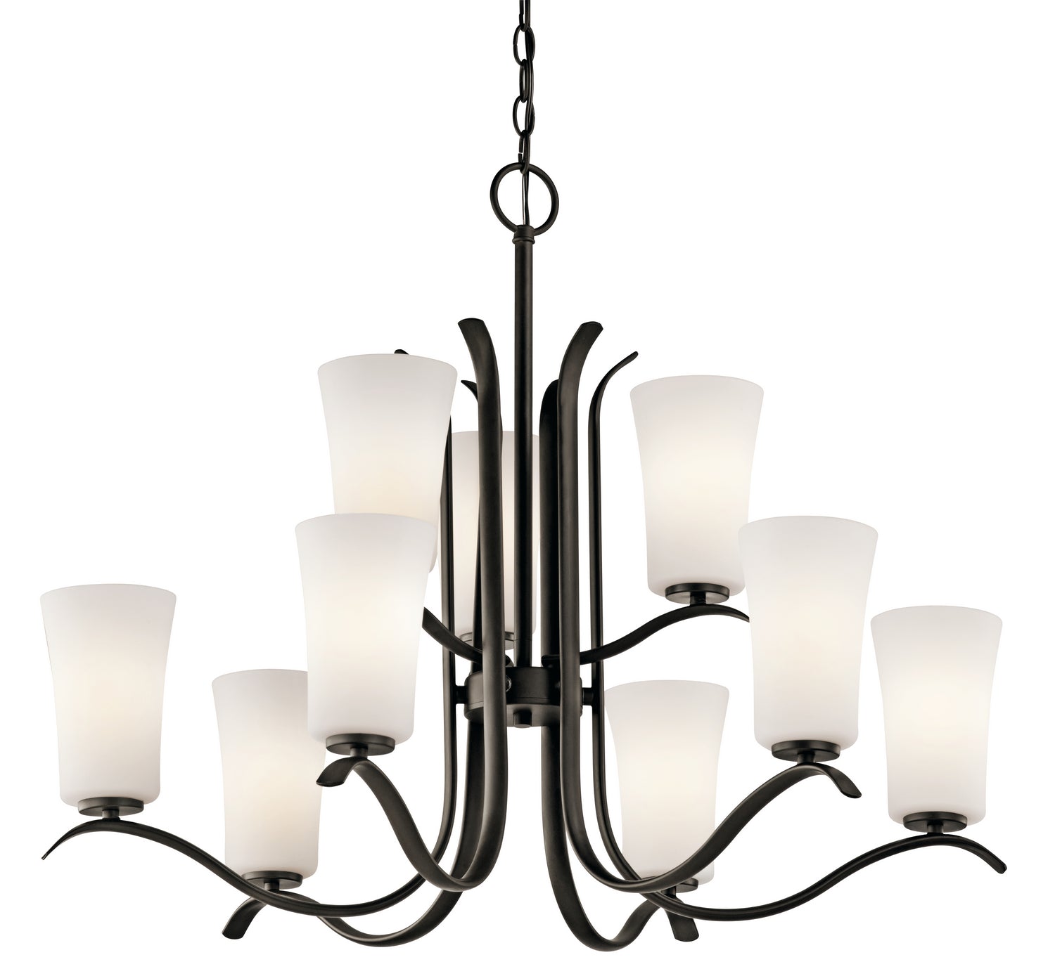 KICHLER 43075Oz Armida Nine Light Chandelier Olde Bronze
