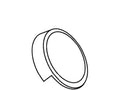 KOHLER Overflow Cover - Matte Black, K-42241-BL