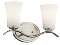 KICHLER 45375NI Armida 2 Light Vanity Light Brushed Nickel