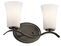 KICHLER 45375OZ Armida 2 Light Vanity Light Olde Bronze