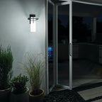 KICHLER 49643OZ Caterham 14.75 Inch 1 Light Outdoor Wall Light With Satin Etched Cased Opal Glass In Olde Bronze