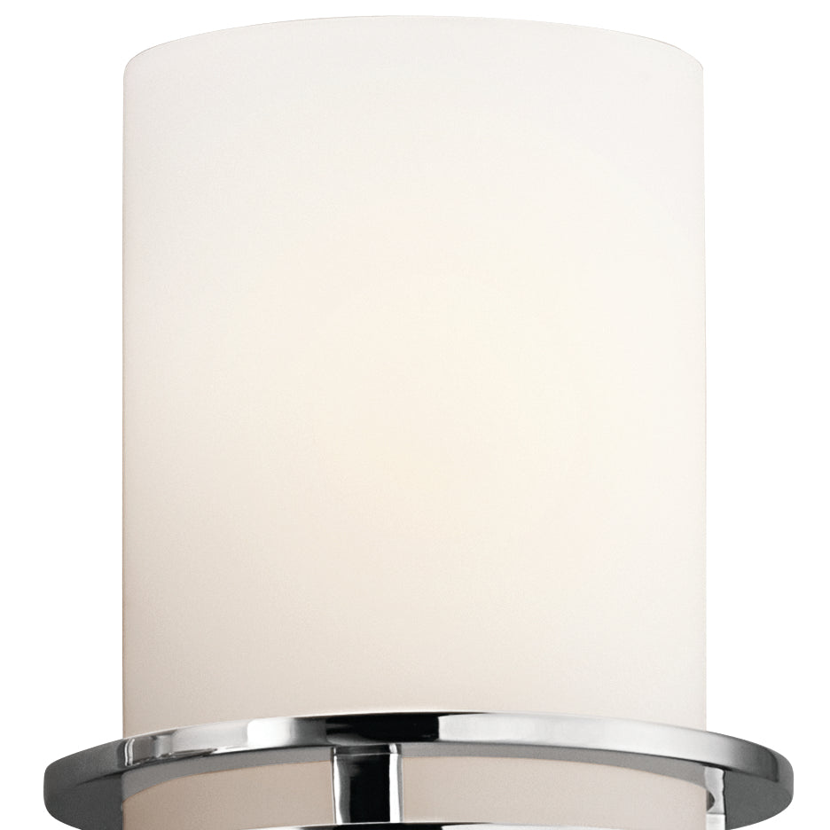 KICHLER 5078CH Hendrik 24" 3 Light Vanity Light With Satin Etched Cased Opal Glass Chrome