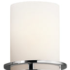 KICHLER 5078CH Hendrik 24" 3 Light Vanity Light With Satin Etched Cased Opal Glass Chrome
