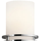 KICHLER 5079CH Hendrik 33.75" 4 Light Vanity Light With Satin Etched Cased Opal Chrome
