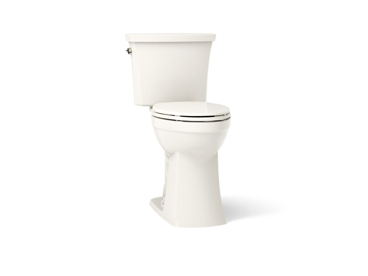 KOHLER K-43201-96 Kelston Tall Two-Piece Elongated Toilet, 1.28 Gpf - Biscuit