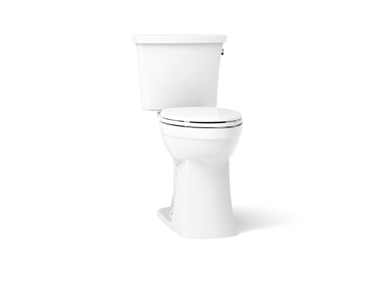 KOHLER K-43201-RA-0 Kelston Tall Two-Piece Elongated Toilet, 1.28 Gpf - White