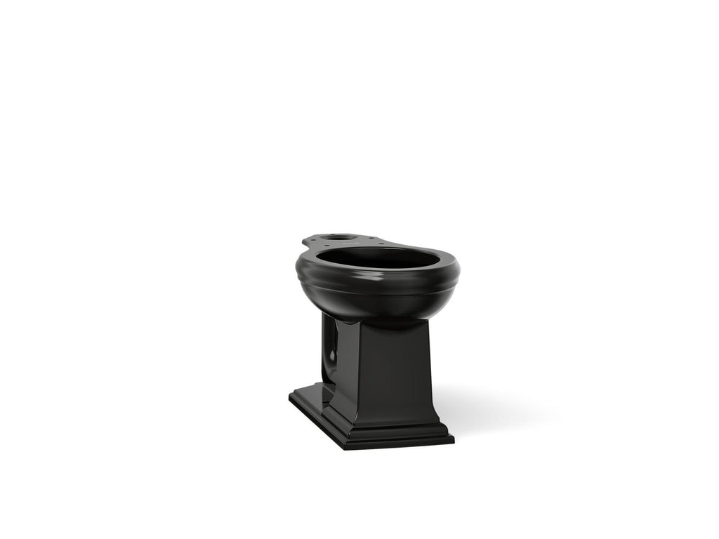 KOHLER K-4380-7 Memoirs Elongated Toilet Bowl - Black Black