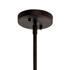 KICHLER 42046OZ Everly 19.75" 1 Light Bell Pendant Clear Glass Olde Bronze