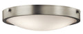 KICHLER 42275NI Lytham 3 Light Flush Mount Brushed Nickel