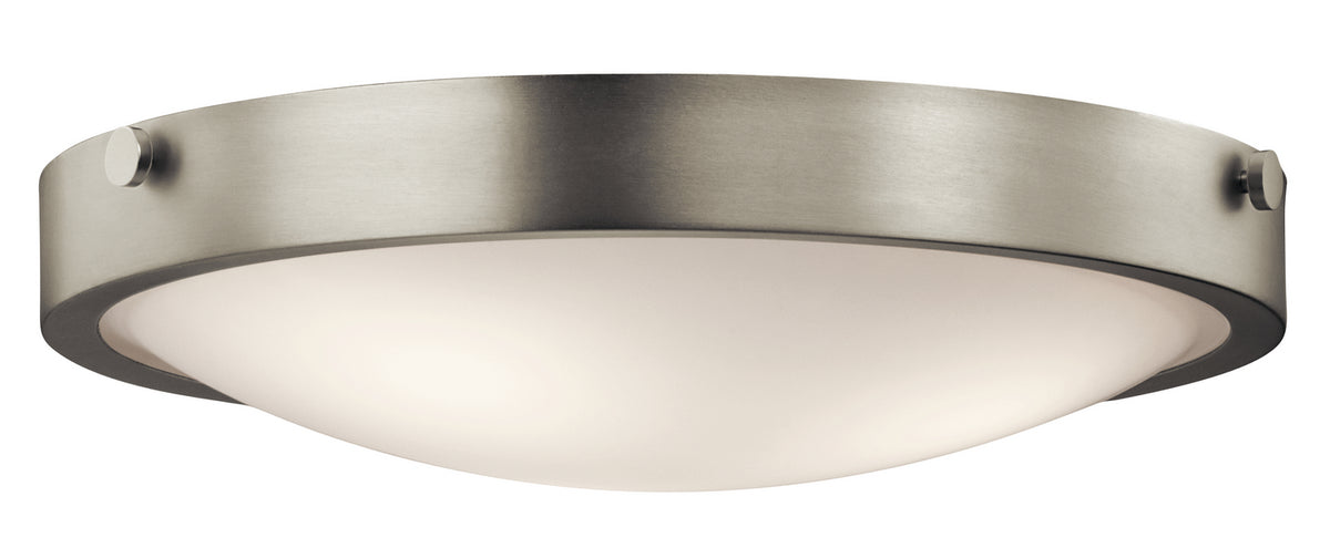 KICHLER 42275NI Lytham 3 Light Flush Mount Brushed Nickel