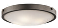 KICHLER 42276OZ Lytham 4 Light Flush Mount Olde Bronze