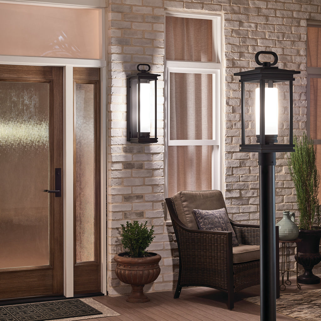 KICHLER 49478RZ South Hope 1 Light Post Light Rubbed Bronze