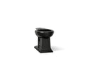 KOHLER K-4387-7 Memoirs Round-Front Bowl With Exposed Trapway - Black Black